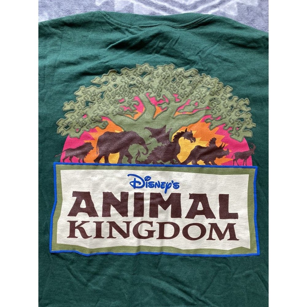NEW Vtg Walt Disney World Animal Kingdom Tree of Life Green Mens Shirt Sz XXXL